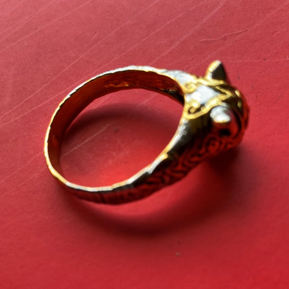 Tiger head ring - Picture 6 of 8